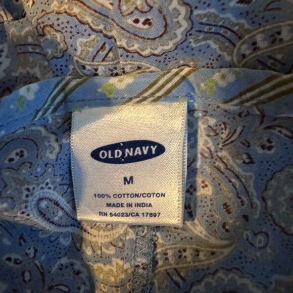 Old Navy Womens Bohemian Babydoll Too Blouse Medium Cottagecore Prairie Lace - Picture 4 of 6